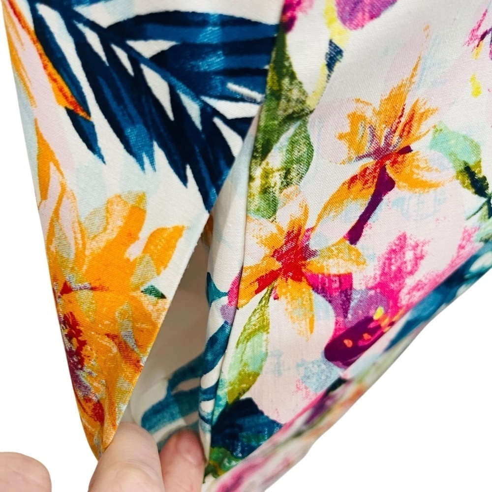 Tommy Bahama Garden of Hope & Courage Silk Shift Dress Tropical Print NWT $238 - Picture 8 of 14